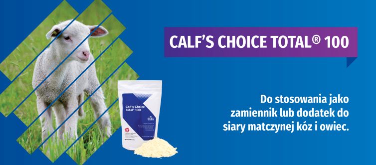 Czy Calf’s Choice Total®100 możemy stosować u koźląt i jagniąt?