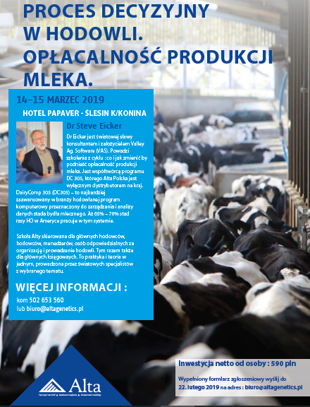 VII edycja Alta Dairy School.